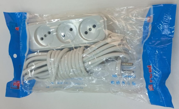 Удлинитель  с тремя разъемами 3м (9534) (60)