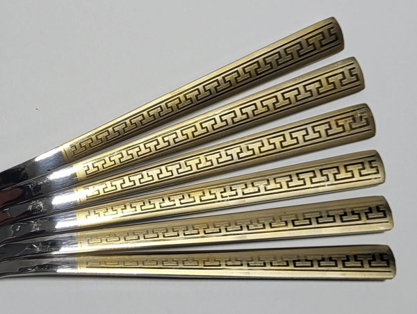 Вилки "Версачи золотой" 6шт набор (6476)(50)