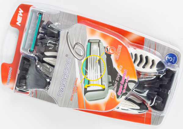 Бритвенные станки одноразовые мужские с 6-ю лезвиями  (8309)