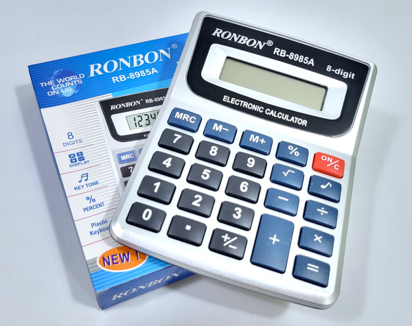 Калькулятор RONBON RB-8985A (12*9,5*2,5см) (200)
