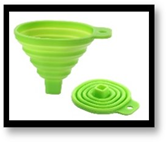 Воронка складная (силикон) 9см  Ø7см (KH-2239)