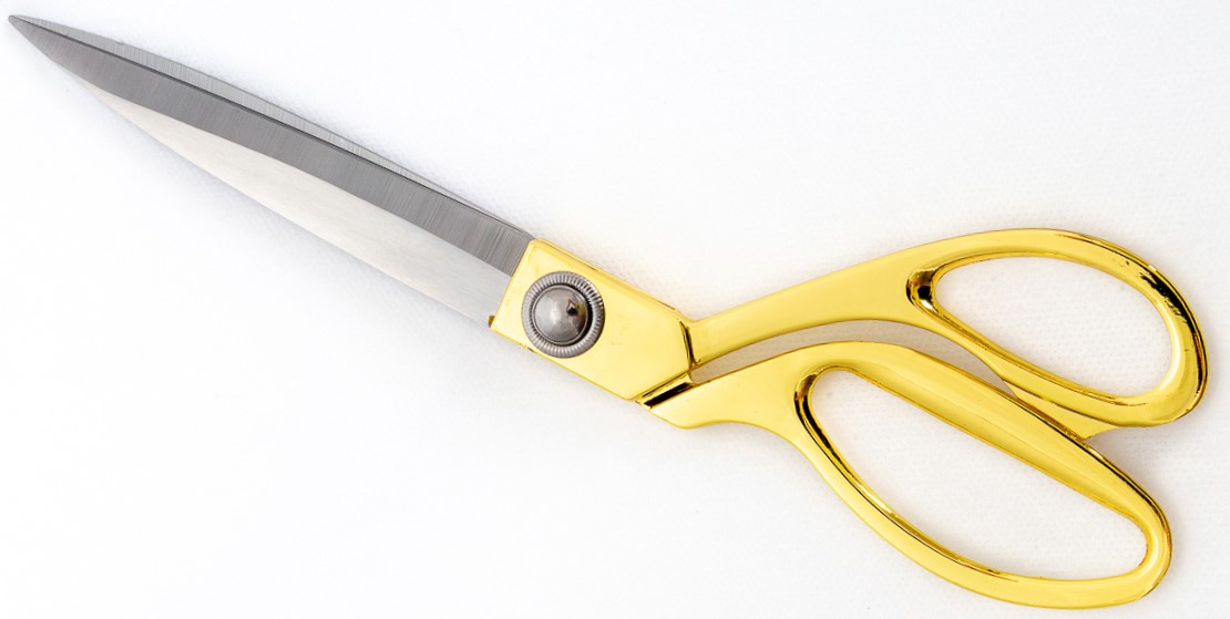 Ножницы портные   (позолоченные  23см) (4421-2) (96)
