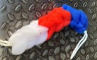 АКЦИЯ! Мочалка триколор 34 см (35055-25)