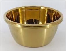 Миска Ø26см из нержавеющей стали (золото) BAWAR (7361) (120)