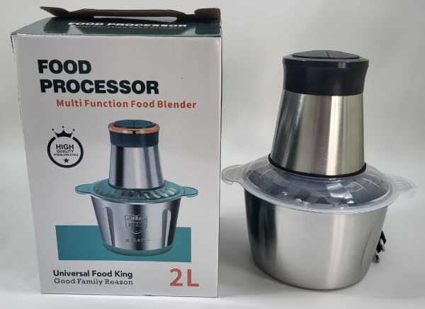 Измельчитель-мясорубка с металлической чашей 2л (7846, 4846)