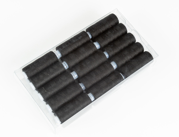 Набор швейных ниток, 40 ЛШ, 200 м, 30 бобин 6.5г/шт (ЧЕРНЫЕ) (ST-20604)