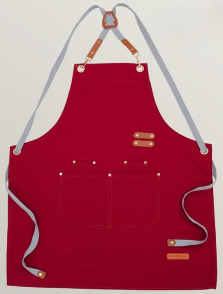 Фартук тканевый универсальный КРАСНЫЙ (7419) (120)