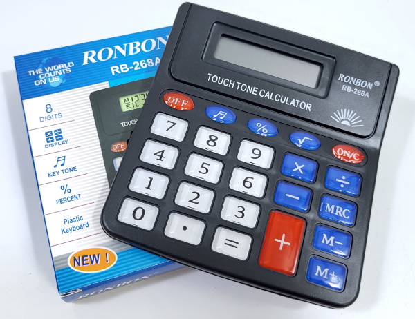 Калькулятор RONBON RB-268A (12,5*11*5*2см) (RB-268A) (200)
