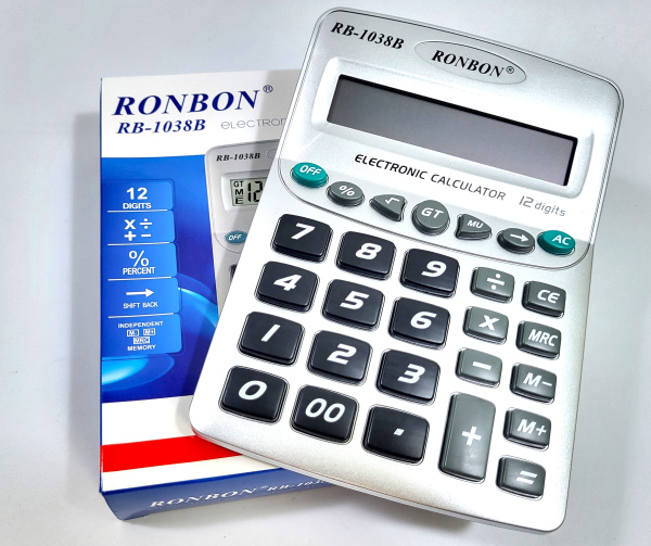 Калькулятор RONBON RB-1038B (18*13*4см) (80)
