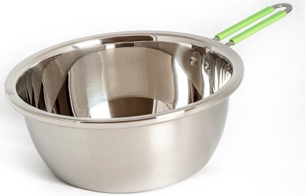 Ковш нержавейка с силиконовой ручкой 28 см (6761) (60)