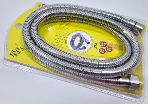 Шланг душевой в металлической отлетке 2м (1800) (88)