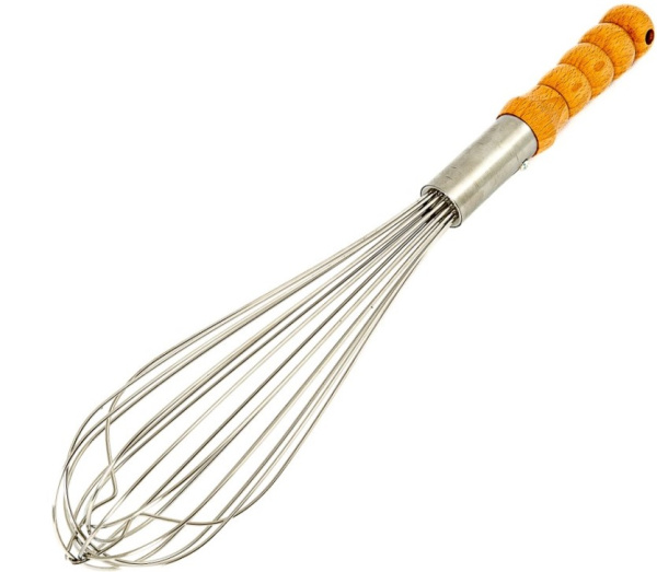 Венчик металлический с деревянной ручкой 40см (427-2) (240)