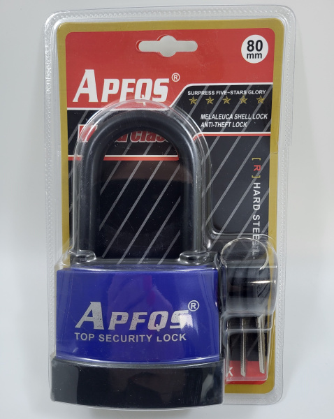 Замок APFQS с длинной душкой 80mm с влагозащищенной заглушкой (BAP80) (36)