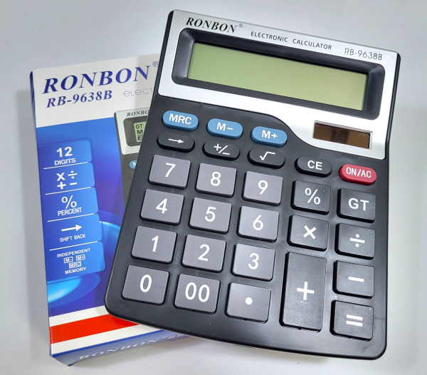 Калькулятор RONBON RB-9638B (19,5*15,5*3,5см) (80)