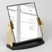 Зеркало с подставкой 17,5*15 см ( в коробке) (234) (60)
