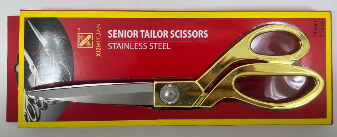 Ножницы портные   (позолоченные  23см) (4421-2) (96)