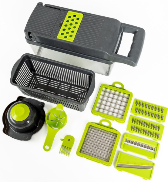 Многофункциональный измельчитель для овощей 14 в 1 (1227)(24)