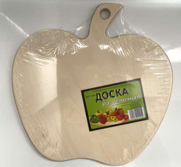 Доска 30*30 Форма "Яблоко" (9 мм) (9573) (18a)
