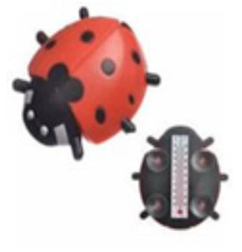 Термометр оконный "Божья коровка"  (ST-2017)