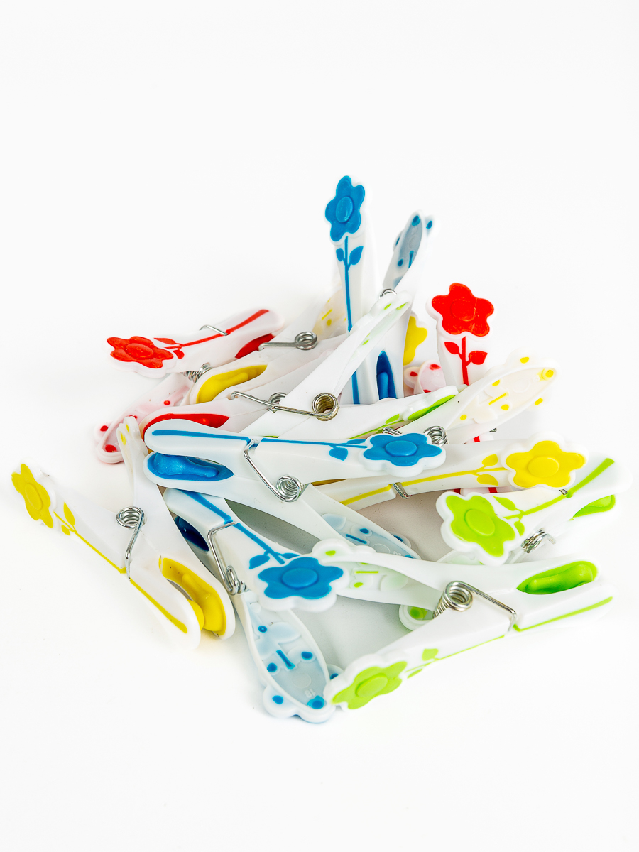 Прищепки силиконовые для белья 12 шт (8051) (144)