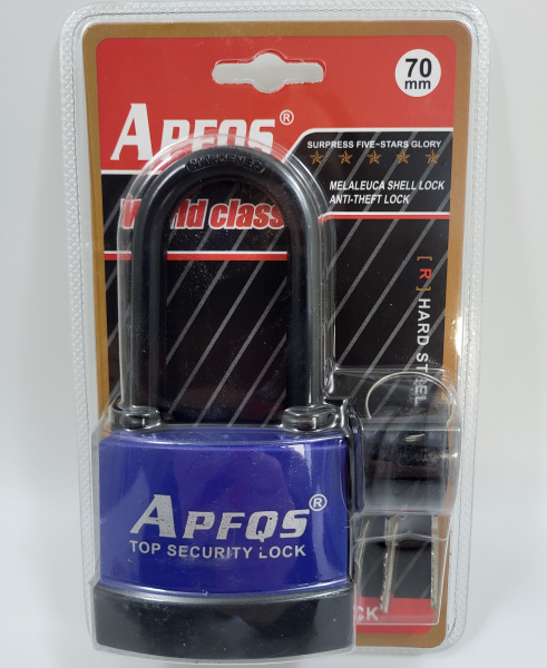 Замок APFQS с длинной душкой 70mm с влагозащищенной заглушкой (BAP70) (36)