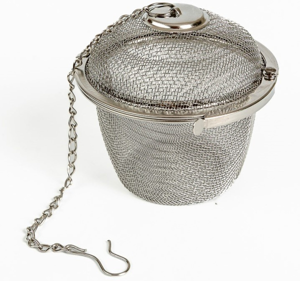 Сито для заварки чая на цепочке, нержавеющая сталь 4х4см. (4481-1)(960)