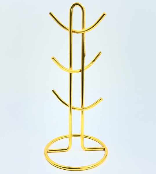 Держатель для кружек (золото) ↑38,5см, Ø17,5см (845гр) (1850) (24)