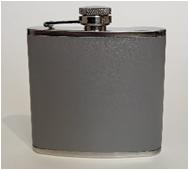 Фляжка металлическая в кожаном оплете  11*9,5см (TZ-8) (160)