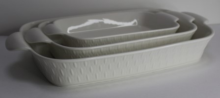 Набор для выпечки 3шт прямоугольный "Овал" 11;13,5;16,5 (65)