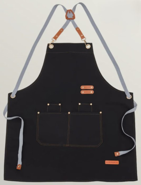 Фартук тканевый универсальный ЧЕРНЫЙ (7418) (120)