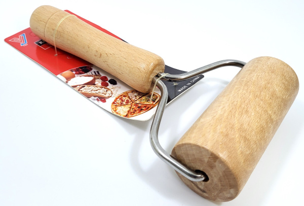 Ролик-скалка для теста с деревянной ручкой (DR-19)Х-7