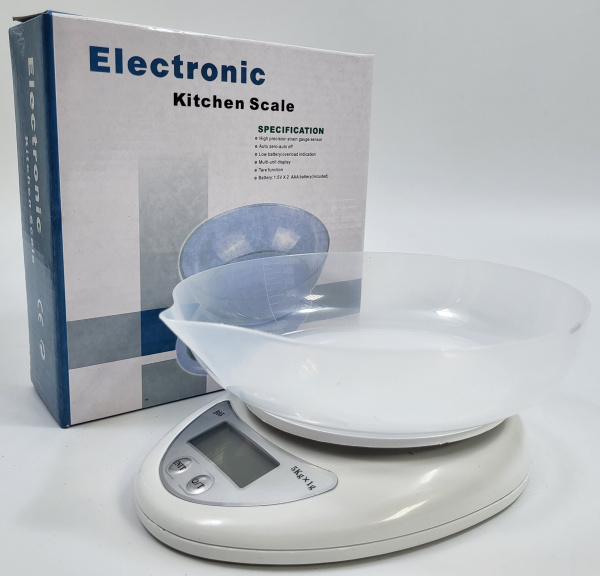 Весы электронные настольные с чашей до 5 кг (9120) (40)