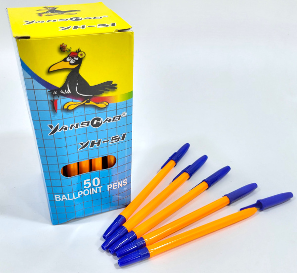 Пачка шариковых ручек "Корвина" 50шт (9891) (80)