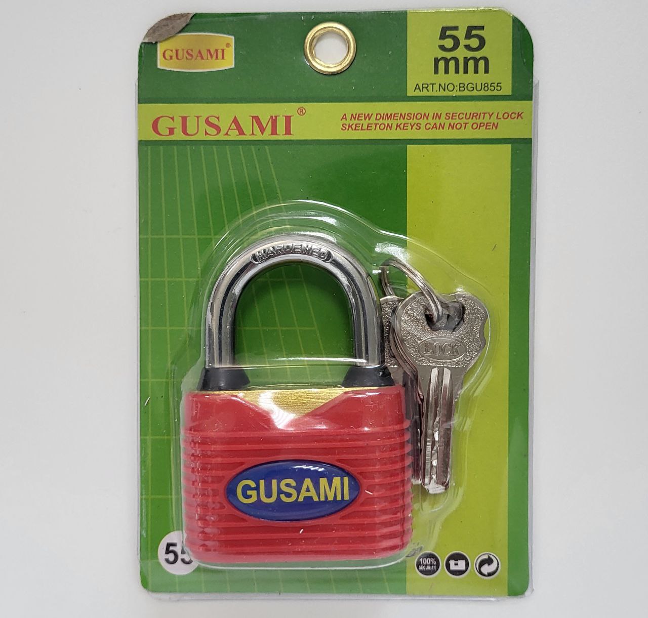 Замок навесной влагостойкий GUSAMI 55mm (7545) (96)