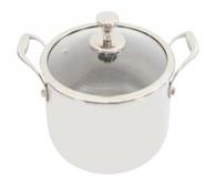 Кастрюля из нержавеющей стали со стеклянной крышкой Ø24см, ↑11см (1786) (4)