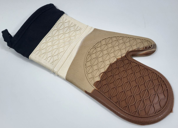 Антипригарная силиконовая варежка 36,5см (7459) (192)