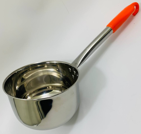 Ковш из нержавеющей стали с пластиковой ручкой Ø16см (6331) (120)