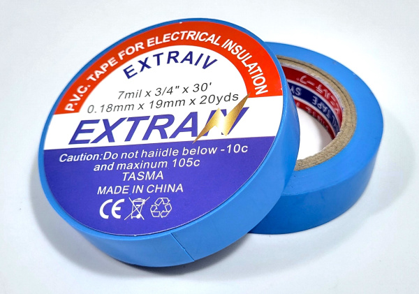Изоляционная лента ПВХ EXTRA IV  0,18мм*19мм*20м /СИНЯЯ/ (5031) (500)