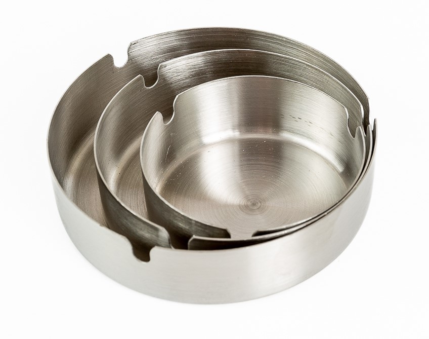 Пепельница (Нержавейка) 12см (8024) (200)