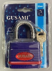 Замок "Gusami" желтый 55 мм  (KH-3810) (96)