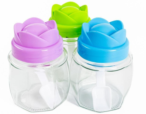 Баночки для специй с ложкой 3 шт (3213) (24)