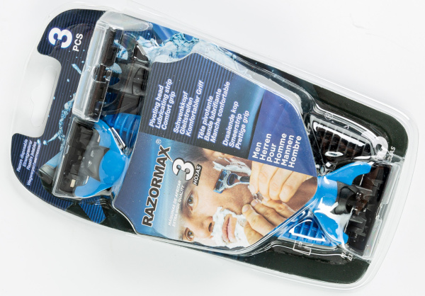 Бритвенные станки одноразовые мужские с 3-мя лезвиями (3шт)  (8306)