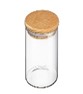 Банка для сыпучих продуктов с бамбуковой крышкой 6.5*20 см (КН-4524 ) (60)