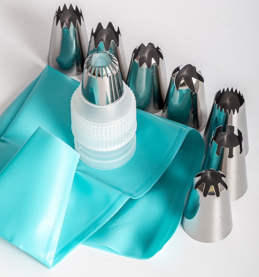 Кондитерские насадки с мешком 9шт (N-40)