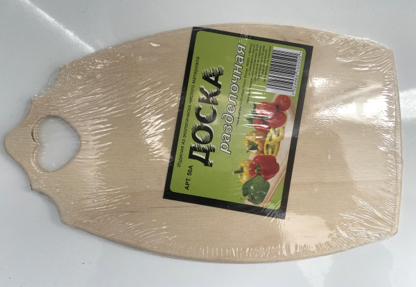Доска 15*25 прямоугольная с ручкой (9мм) (9565) (13a)