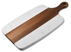 Доска сервировочная  из дерева и мрамора 26*18см (3646) (18)