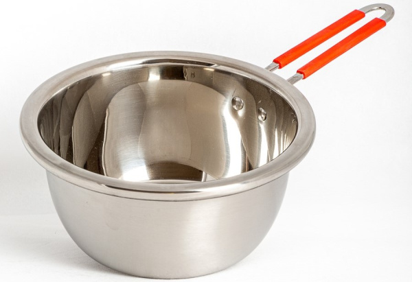 Ковш нержавейка с силиконовой ручкой (22*10 см) (4259) (80)