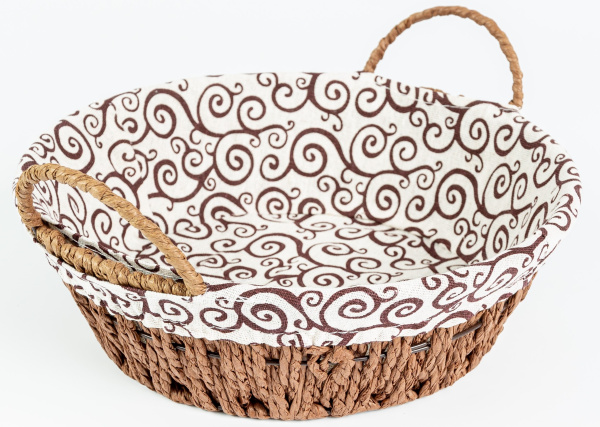 Корзинка круглая 25 см (съемный чехол) (965) (120)