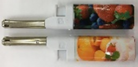 Газовая зажигалка "Овощи, фрукты" 14 см (3066)