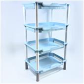 Полка-этажерка 4-уровневая (пластик) ↑70см, 39*28см (1027) (12)